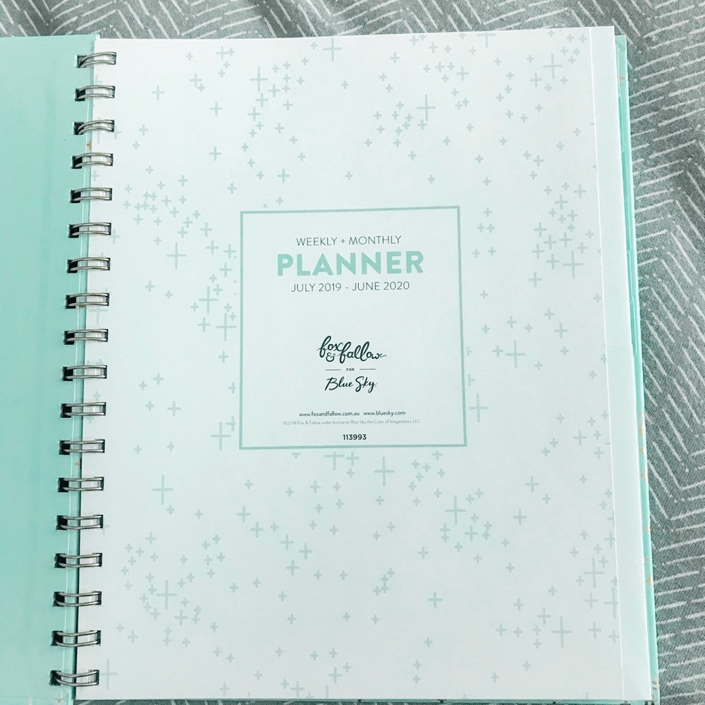 BRAND NEW 2019-2020 PLANNER